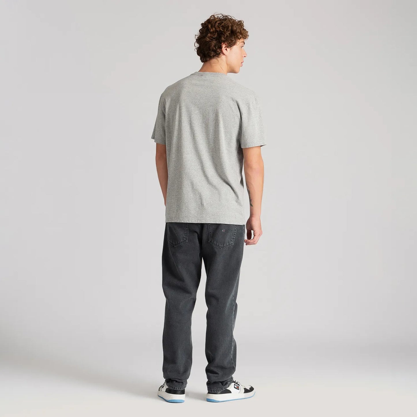 Classic Slim C-Neck T-Shirt - Light Gray