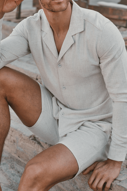 Cami Linen Shirt - Oatmeal