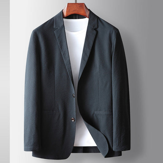 Old Money Wrinkle-Resistant Elastic Business Jacket