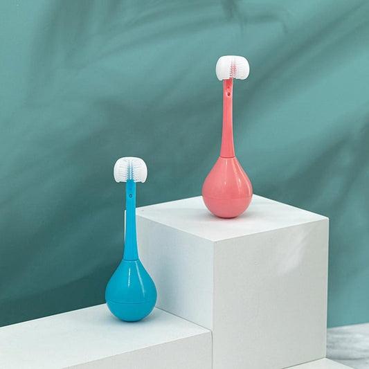 Brosse à dents pour enfants à trois côtés