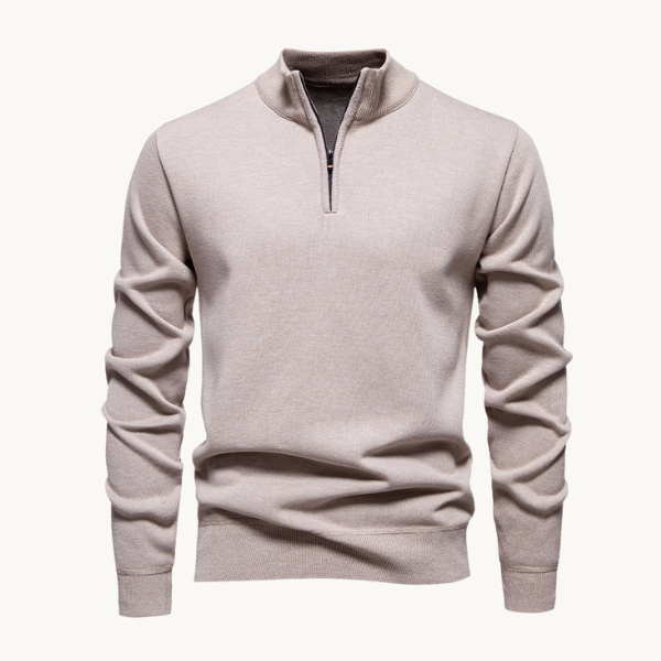 Classic Zip Pullover - Sweater