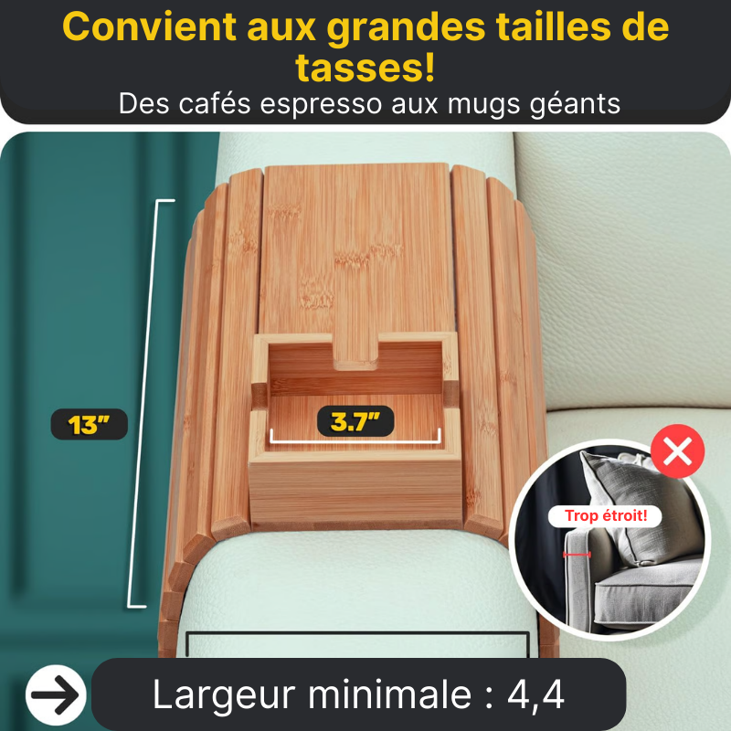 Support en bois de luxe pour canapé – Un design raffiné qui allie praticité et élégance à votre salon