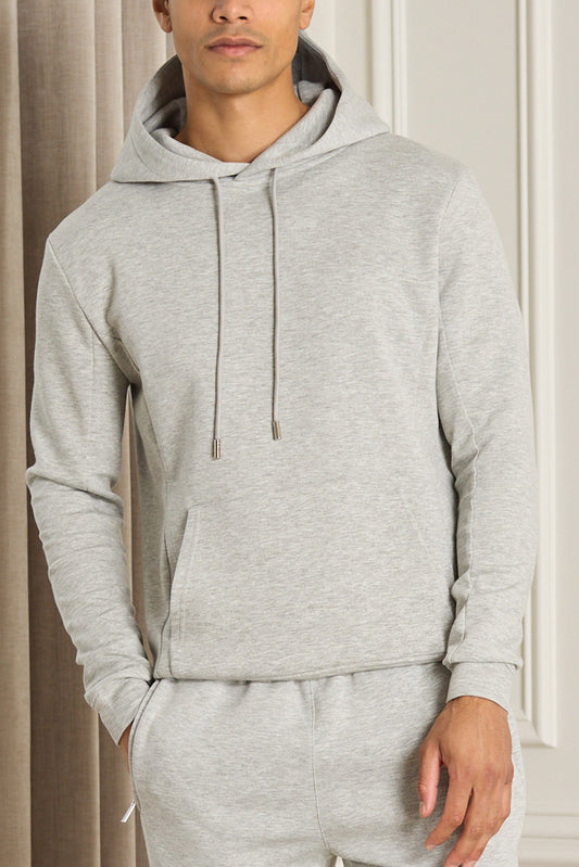 Luxe Hoodie - Grey Marl