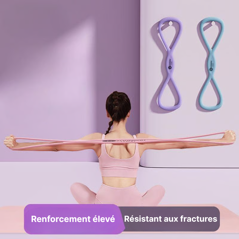 🏆Vente Flash⚡ Plus de 50 000 VENDUES ! Bientôt Épuisé -💥🔥Bandes de Résistance, Élastiques en Forme de 8 pour Femmes et Hommes