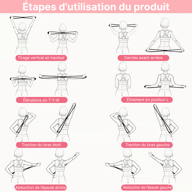🏆Vente Flash⚡ Plus de 50 000 VENDUES ! Bientôt Épuisé -💥🔥Bandes de Résistance, Élastiques en Forme de 8 pour Femmes et Hommes