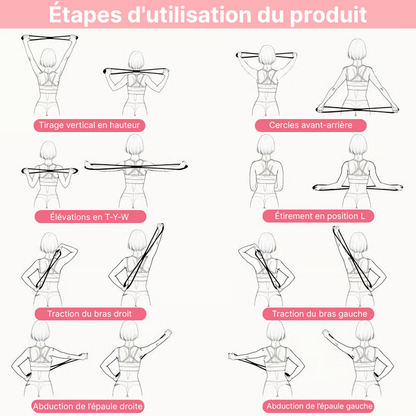 🏆Vente Flash⚡ Plus de 50 000 VENDUES ! Bientôt Épuisé -💥🔥Bandes de Résistance, Élastiques en Forme de 8 pour Femmes et Hommes