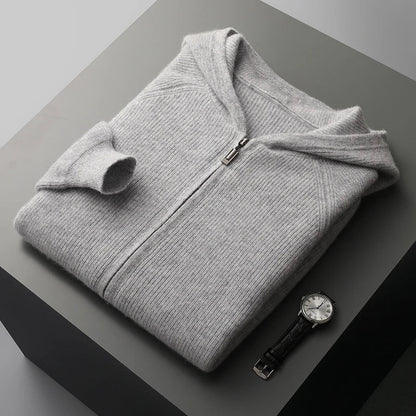 Old Money Wool Zip Hoodie