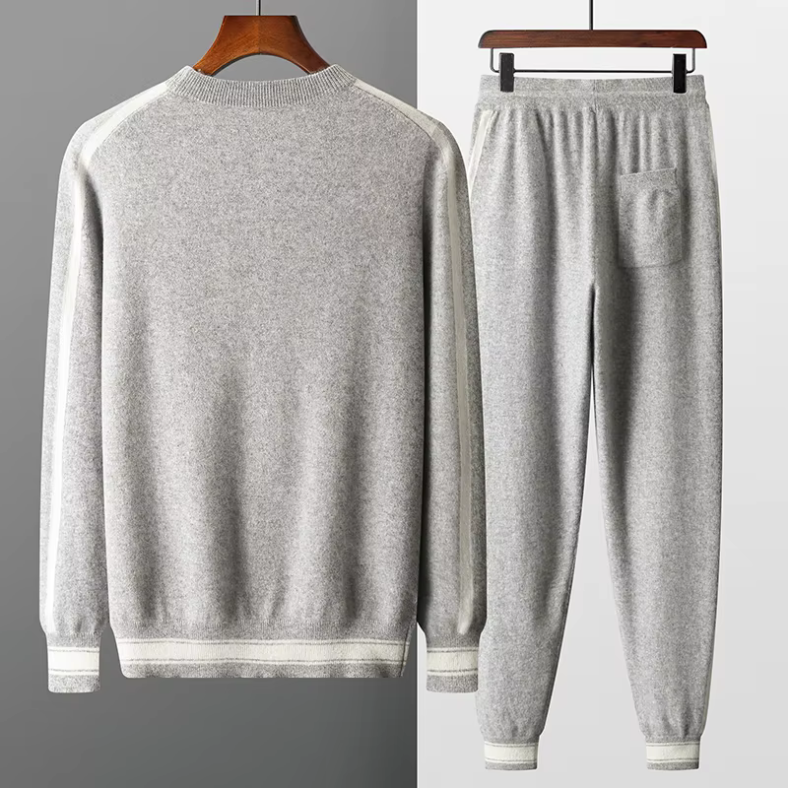 Old Money Two-Piece Men’s Set in Cashmere Wool