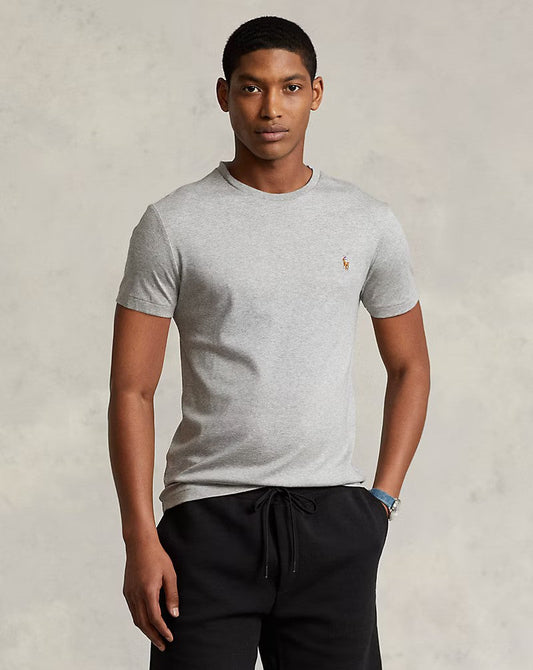 Slim fit jersey crew neck t-shirt  RL - Gray